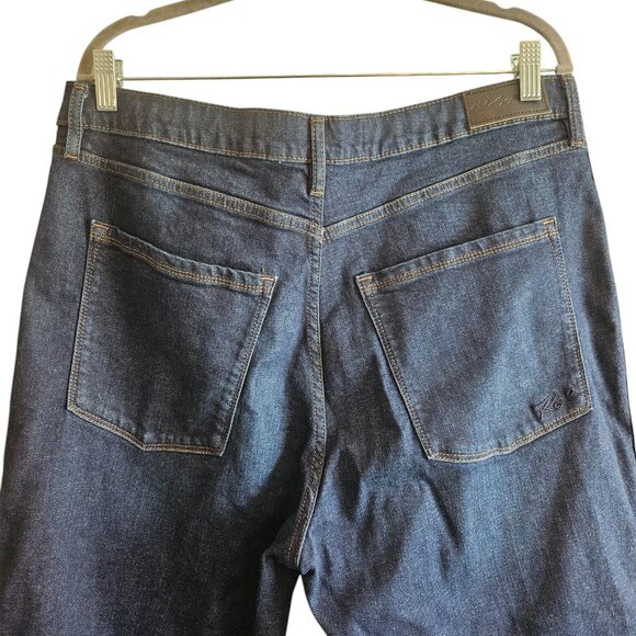 Karl Lagerfeld Straigt Leg Logo Taping Mid Rise Ankle Jean - Picture 6 of 12